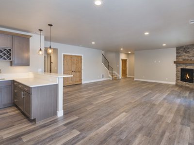 Open concept basement